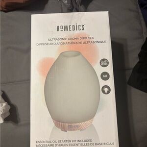 Homedics Ultrasonic Aroma Diffuser - Cream and Tan